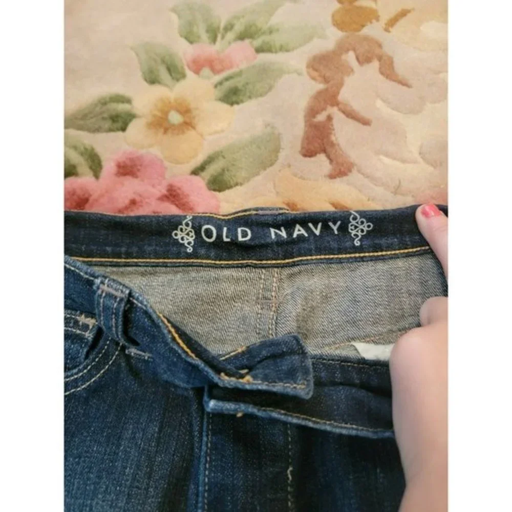 Old Navy Junior Girls Women Size 4, Denim Midi Skirt‎ 32